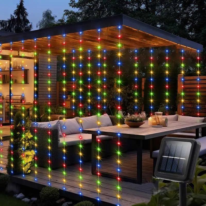 Solar Curtain String Lights, photo 8