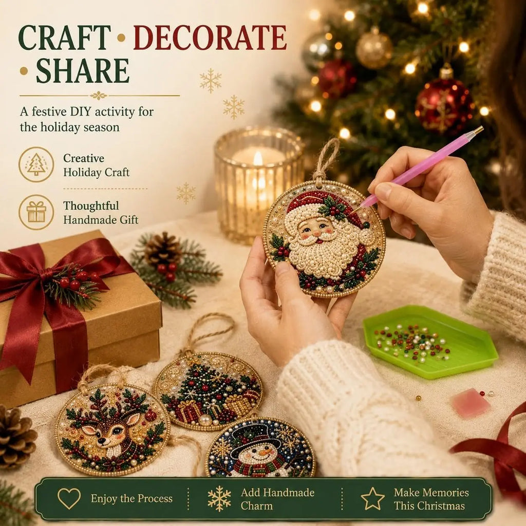 Pearl Art Christmas Ornament Kit, photo 4