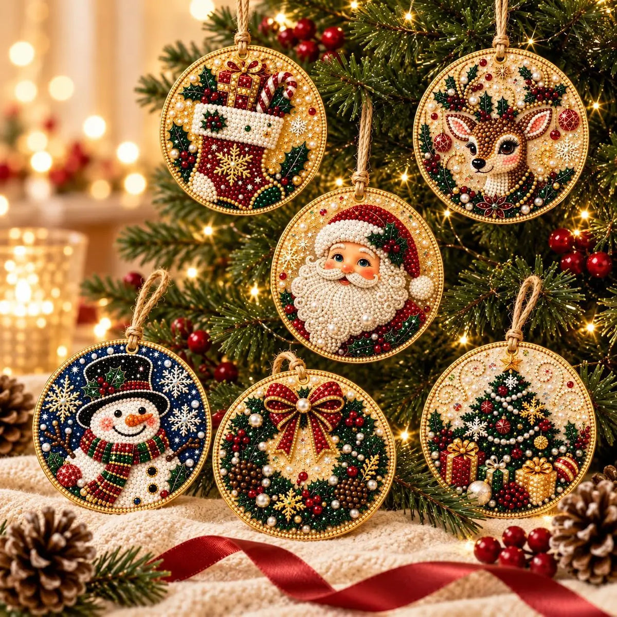 Pearl Art Christmas Ornament Kit, photo 1